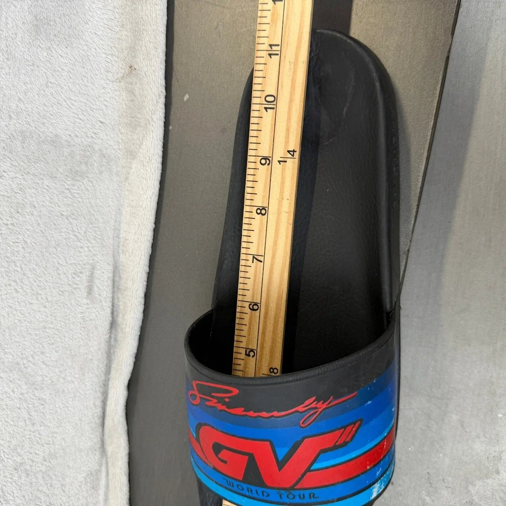 Givenchy Paris World Tour GV Slides Black Blue‎ Red Men's Designer Sandals Italy